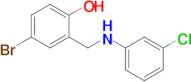 4-Bromo-2-(((3-chlorophenyl)amino)methyl)phenol