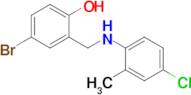 4-Bromo-2-(((4-chloro-2-methylphenyl)amino)methyl)phenol