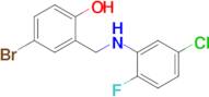 4-Bromo-2-(((5-chloro-2-fluorophenyl)amino)methyl)phenol