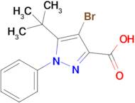 4-Bromo-5-(tert-butyl)-1-phenyl-1H-pyrazole-3-carboxylic acid