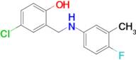 4-Chloro-2-(((4-fluoro-3-methylphenyl)amino)methyl)phenol