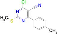 4-Chloro-2-(methylthio)-6-(p-tolyl)pyrimidine-5-carbonitrile