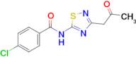 4-Chloro-N-(3-(2-oxopropyl)-1,2,4-thiadiazol-5-yl)benzamide