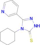 4-cyclohexyl-3-(pyridin-3-yl)-4,5-dihydro-1H-1,2,4-triazole-5-thione