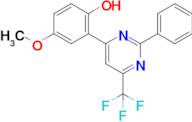 4-Methoxy-2-(2-phenyl-6-(trifluoromethyl)pyrimidin-4-yl)phenol