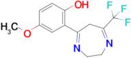 4-methoxy-2-[7-(trifluoromethyl)-3,6-dihydro-2H-1,4-diazepin-5-yl]phenol