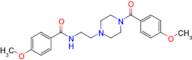 4-Methoxy-N-(2-(4-(4-methoxybenzoyl)piperazin-1-yl)ethyl)benzamide
