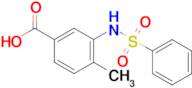 4-Methyl-3-(phenylsulfonamido)benzoic acid