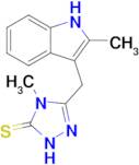 4-methyl-3-[(2-methyl-1H-indol-3-yl)methyl]-4,5-dihydro-1H-1,2,4-triazole-5-thione