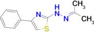 4-Phenyl-2-(2-(propan-2-ylidene)hydrazinyl)thiazole