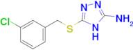 5-{[(3-chlorophenyl)methyl]sulfanyl}-4H-1,2,4-triazol-3-amine