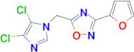 5-((4,5-Dichloro-1H-imidazol-1-yl)methyl)-3-(furan-2-yl)-1,2,4-oxadiazole