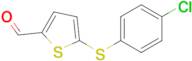 5-((4-Chlorophenyl)thio)thiophene-2-carbaldehyde