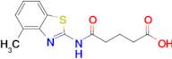 5-((4-Methylbenzo[d]thiazol-2-yl)amino)-5-oxopentanoic acid