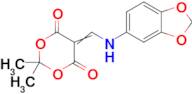 5-((Benzo[d][1,3]dioxol-5-ylamino)methylene)-2,2-dimethyl-1,3-dioxane-4,6-dione