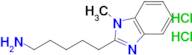 5-(1-Methyl-1H-benzo[d]imidazol-2-yl)pentan-1-amine dihydrochloride
