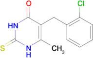 5-[(2-chlorophenyl)methyl]-6-methyl-2-sulfanylidene-1,2,3,4-tetrahydropyrimidin-4-one