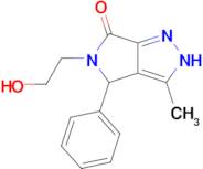 5-(2-Hydroxyethyl)-3-methyl-4-phenyl-4,5-dihydropyrrolo[3,4-c]pyrazol-6(2H)-one