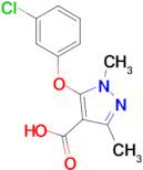 5-(3-Chlorophenoxy)-1,3-dimethyl-1H-pyrazole-4-carboxylic acid