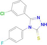 3-(3-chlorophenyl)-4-(4-fluorophenyl)-4,5-dihydro-1H-1,2,4-triazole-5-thione