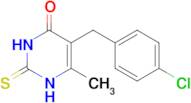 5-[(4-chlorophenyl)methyl]-6-methyl-2-sulfanylidene-1,2,3,4-tetrahydropyrimidin-4-one