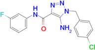 5-Amino-1-(4-chlorobenzyl)-N-(3-fluorophenyl)-1H-1,2,3-triazole-4-carboxamide