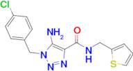 5-Amino-1-(4-chlorobenzyl)-N-(thiophen-2-ylmethyl)-1H-1,2,3-triazole-4-carboxamide