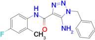 5-Amino-1-benzyl-N-(4-fluoro-2-methylphenyl)-1H-1,2,3-triazole-4-carboxamide