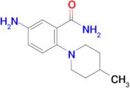 5-Amino-2-(4-methylpiperidin-1-yl)benzamide