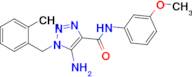 5-Amino-N-(3-methoxyphenyl)-1-(2-methylbenzyl)-1H-1,2,3-triazole-4-carboxamide