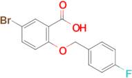 5-Bromo-2-((4-fluorobenzyl)oxy)benzoic acid