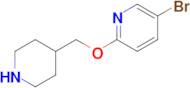 5-Bromo-2-(piperidin-4-ylmethoxy)pyridine