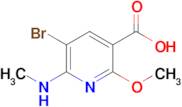 5-Bromo-2-methoxy-6-(methylamino)nicotinic acid