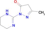 5-Methyl-2-(1,4,5,6-tetrahydropyrimidin-2-yl)-2,4-dihydro-3H-pyrazol-3-one