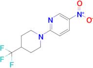 5-Nitro-2-(4-(trifluoromethyl)piperidin-1-yl)pyridine