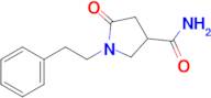 5-Oxo-1-phenethylpyrrolidine-3-carboxamide