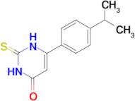 6-[4-(propan-2-yl)phenyl]-2-sulfanylidene-1,2,3,4-tetrahydropyrimidin-4-one