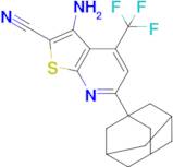 6-(Adamantan-1-yl)-3-amino-4-(trifluoromethyl)thieno[2,3-b]pyridine-2-carbonitrile