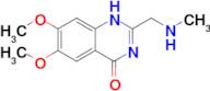 6,7-dimethoxy-2-[(methylamino)methyl]-1,4-dihydroquinazolin-4-one