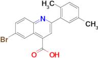 6-Bromo-2-(2,5-dimethylphenyl)quinoline-4-carboxylic acid