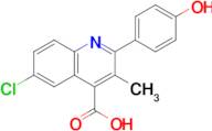 6-Chloro-2-(4-hydroxyphenyl)-3-methylquinoline-4-carboxylic acid