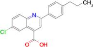 6-Chloro-2-(4-propylphenyl)quinoline-4-carboxylic acid