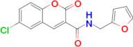 6-Chloro-N-(furan-2-ylmethyl)-2-oxo-2H-chromene-3-carboxamide