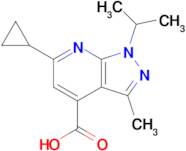 6-Cyclopropyl-1-isopropyl-3-methyl-1H-pyrazolo[3,4-b]pyridine-4-carboxylic acid