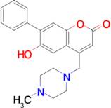 6-Hydroxy-4-((4-methylpiperazin-1-yl)methyl)-7-phenyl-2H-chromen-2-one
