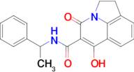 6-Hydroxy-4-oxo-N-(1-phenylethyl)-1,2-dihydro-4H-pyrrolo[3,2,1-ij]quinoline-5-carboxamide
