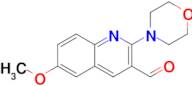 6-Methoxy-2-morpholinoquinoline-3-carbaldehyde