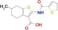 6-Methyl-2-(thiophene-2-carboxamido)-4,5,6,7-tetrahydrobenzo[b]thiophene-3-carboxylic acid