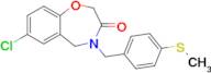 7-Chloro-4-(4-(methylthio)benzyl)-4,5-dihydrobenzo[f][1,4]oxazepin-3(2H)-one