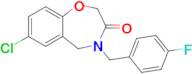 7-Chloro-4-(4-fluorobenzyl)-4,5-dihydrobenzo[f][1,4]oxazepin-3(2H)-one